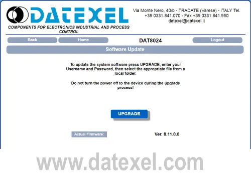 upgrading the firmware Modbus TCP Device